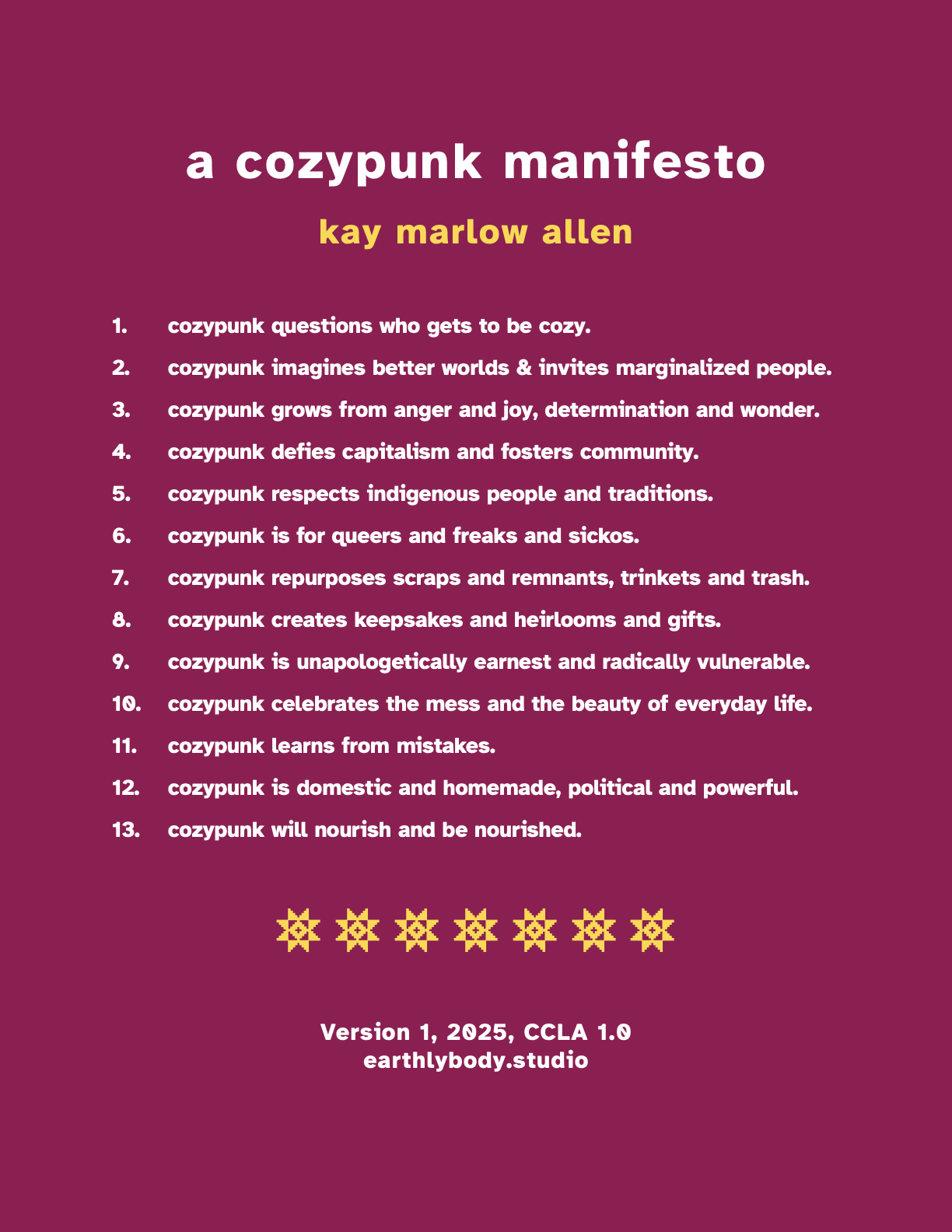 Screenshot 3 for a cozypunk manifesto