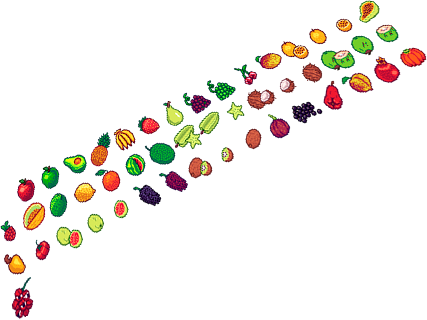 Pixel fruits [32x32 px] by Brysiaa on DeviantArt