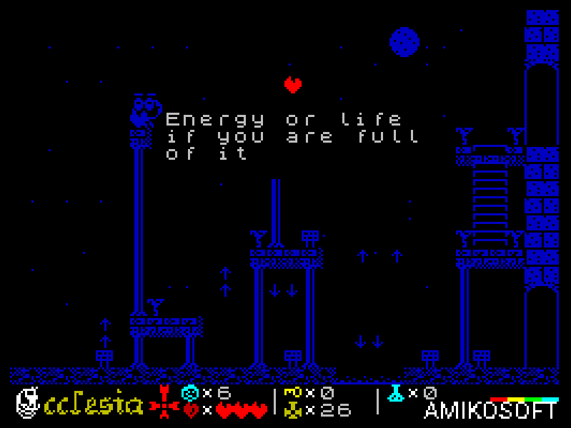 Screenshot 4 for Ecclesia (ZX Spectrum 128k)
