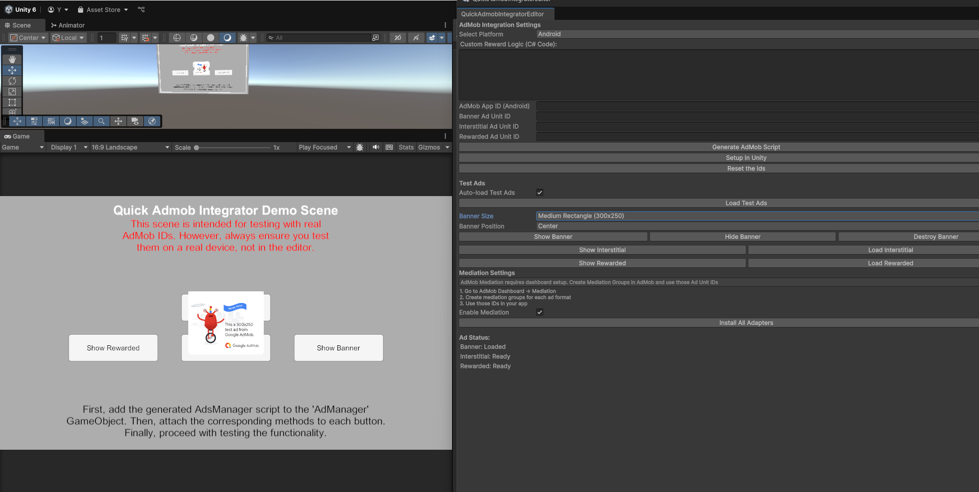 Quick Admob Integrator for Unity by Kenan'sGames