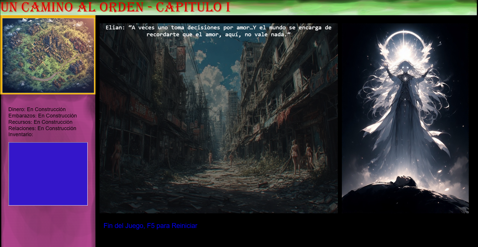 Screenshot 3 for “UN CAMINO AL ORDEN V0.002”