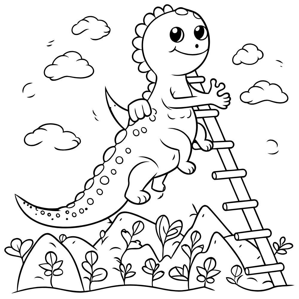 Dinosaur Coloring 58 Pages Fun Designs for Kids! by Mary Digital