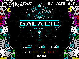 Enemigos alienígenas en GALACIC NEXUS 8-bits