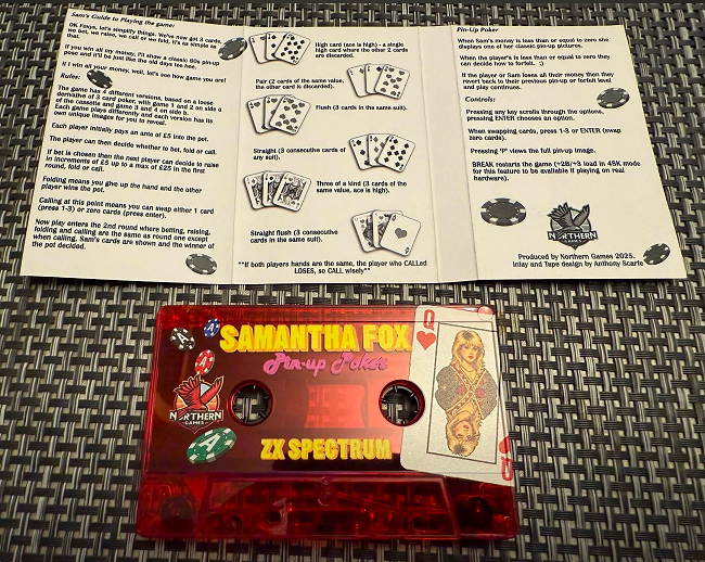 Screenshot 8 for Sam Fox Pin-Up Poker (ZX Spectrum/Next Enhanced)