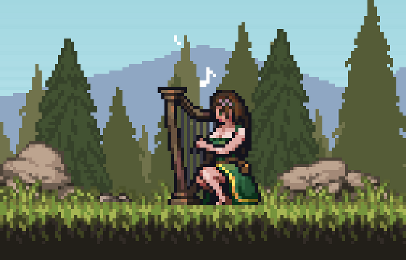 Pixel Art Female Character - 2D Sidescroller by GandalfHardcore