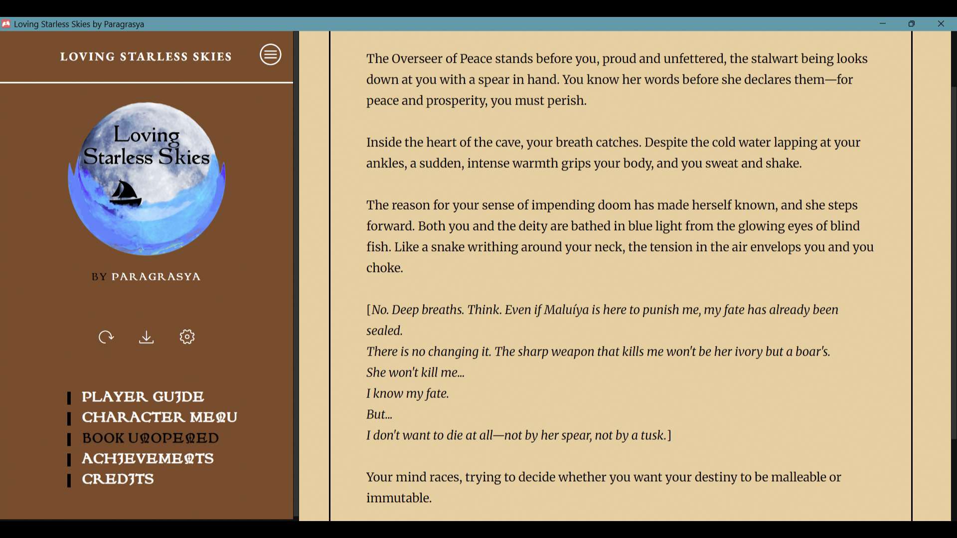 Screenshot 3 for Loving Starless Skies