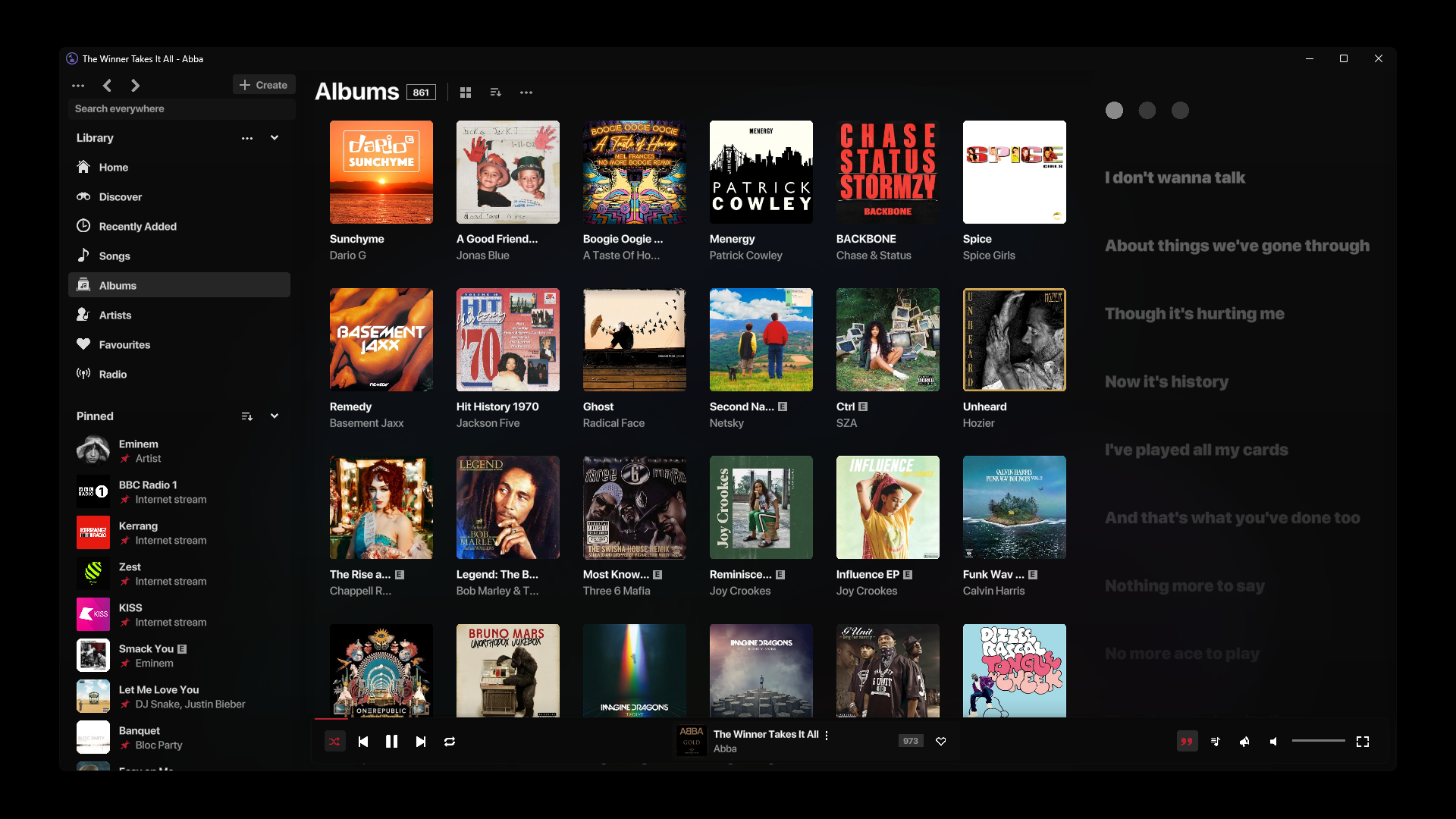 Screenshot 4 for AJ Audio - a Jellyfin, Emby, and Windows Music Player