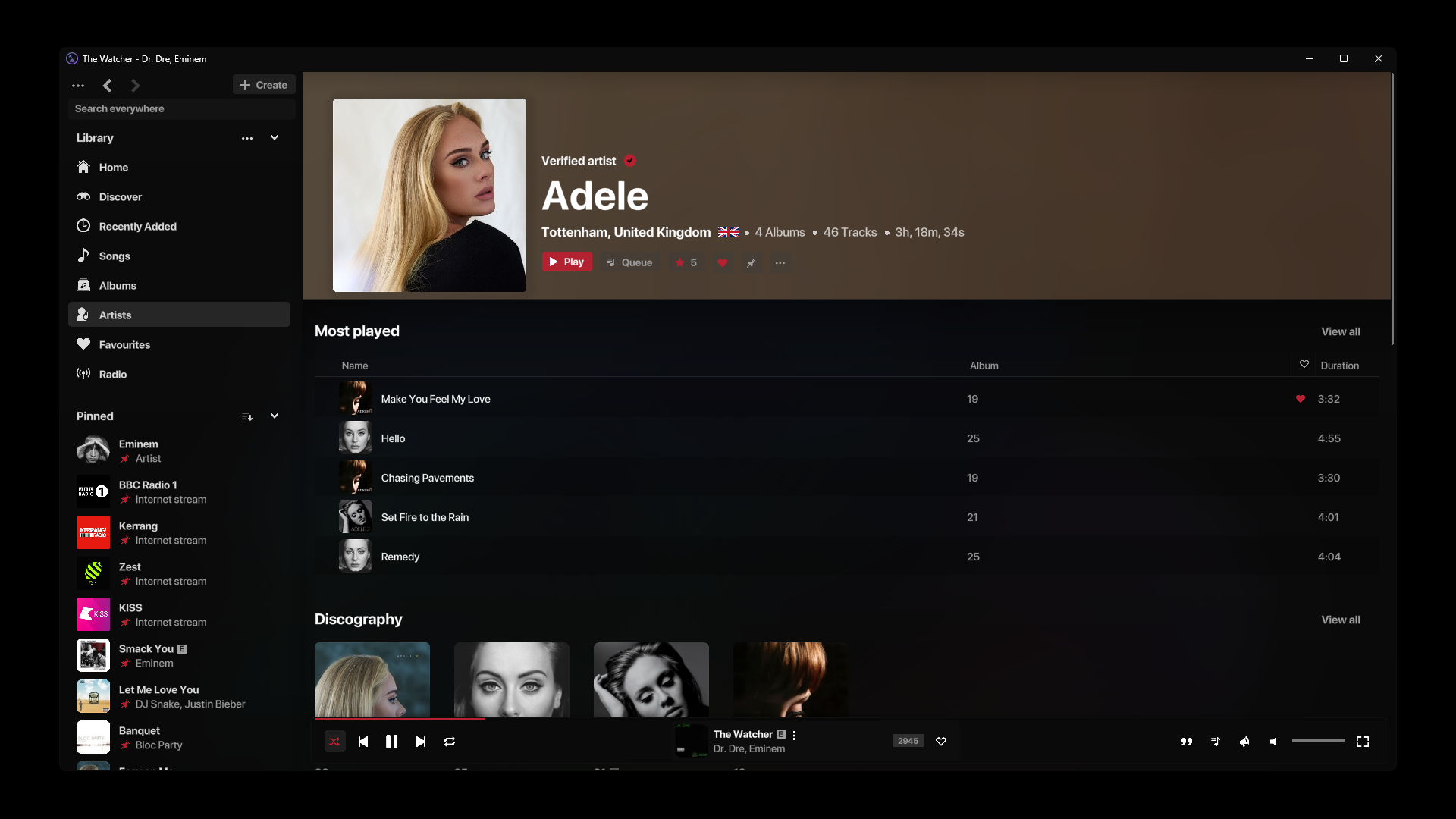 Screenshot 5 for AJ Audio - a Jellyfin, Emby, and Windows Music Player