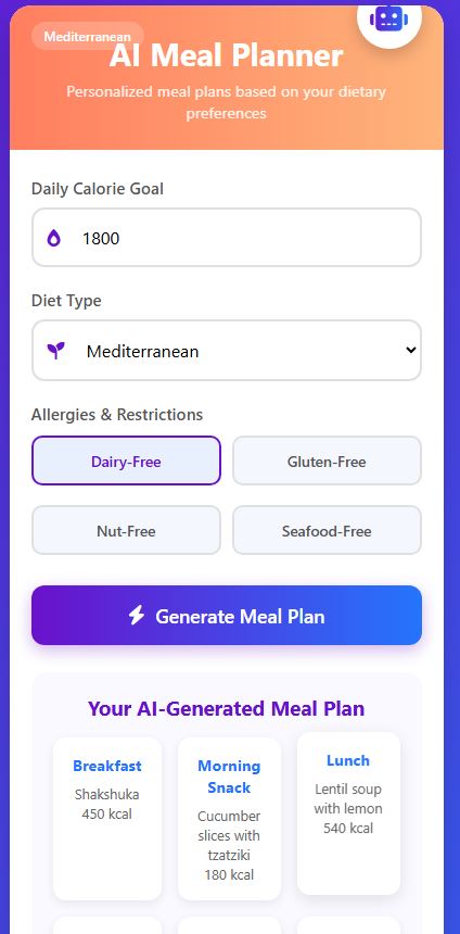 Smart Meal Planner by skaramjeet12