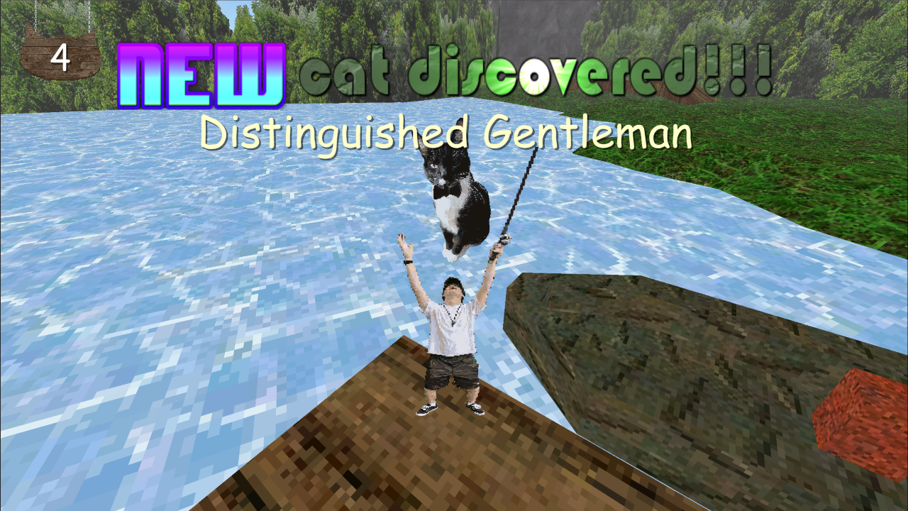 Screenshot 2 for Fishing at the Lake Full of Cats