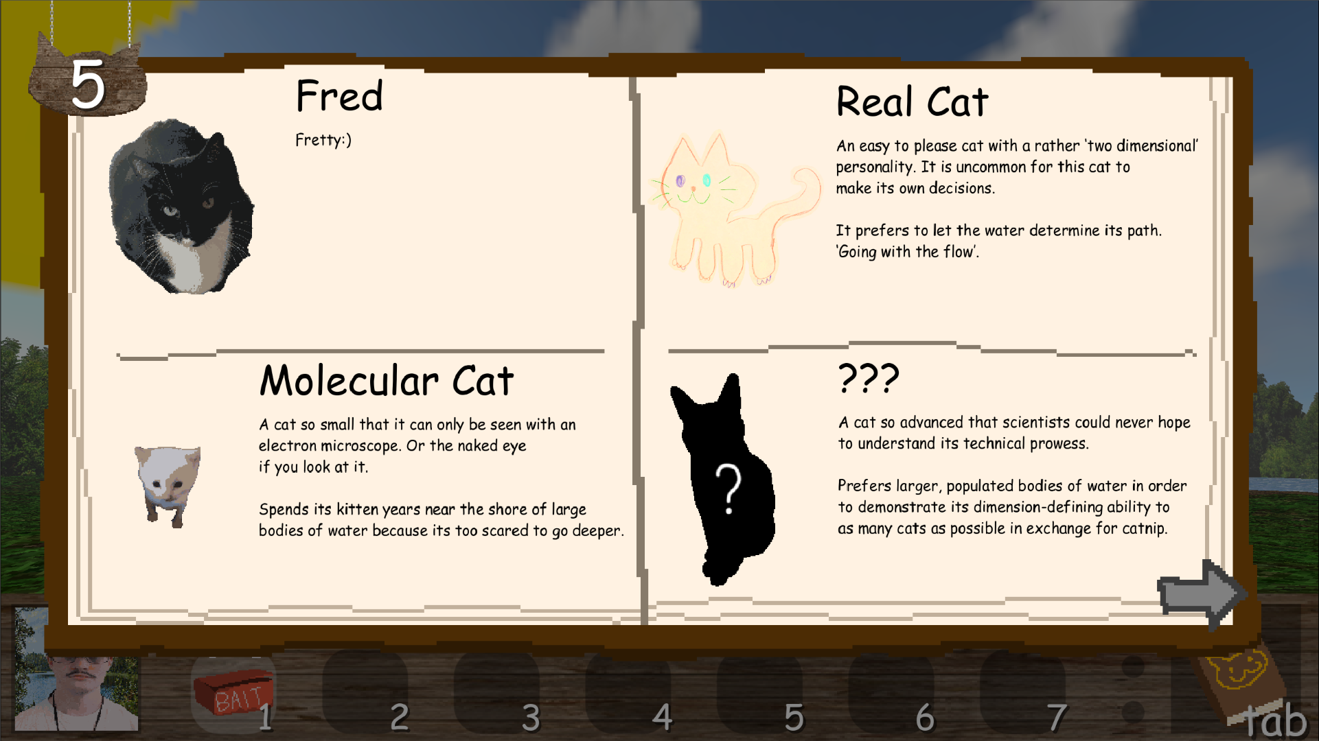 Screenshot 4 for Fishing at the Lake Full of Cats