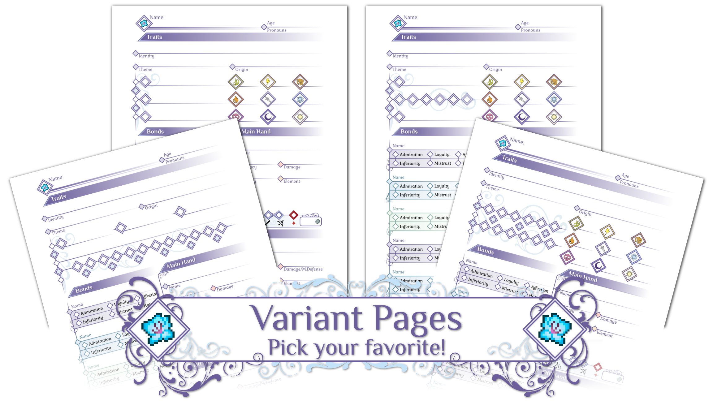 Screenshot 3 for Chiaerie Blossom Character & Class Sheets