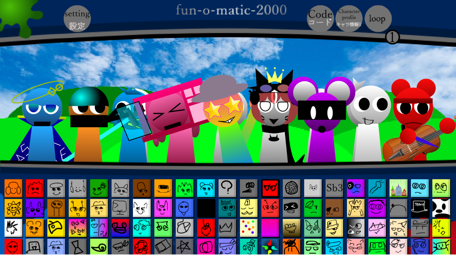 Screenshot 2 for sprunki 1996 OCs (free sprunki game)