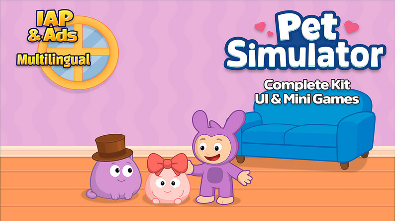 Virtual Pet Game Template - Complete Game by BizachiCode
