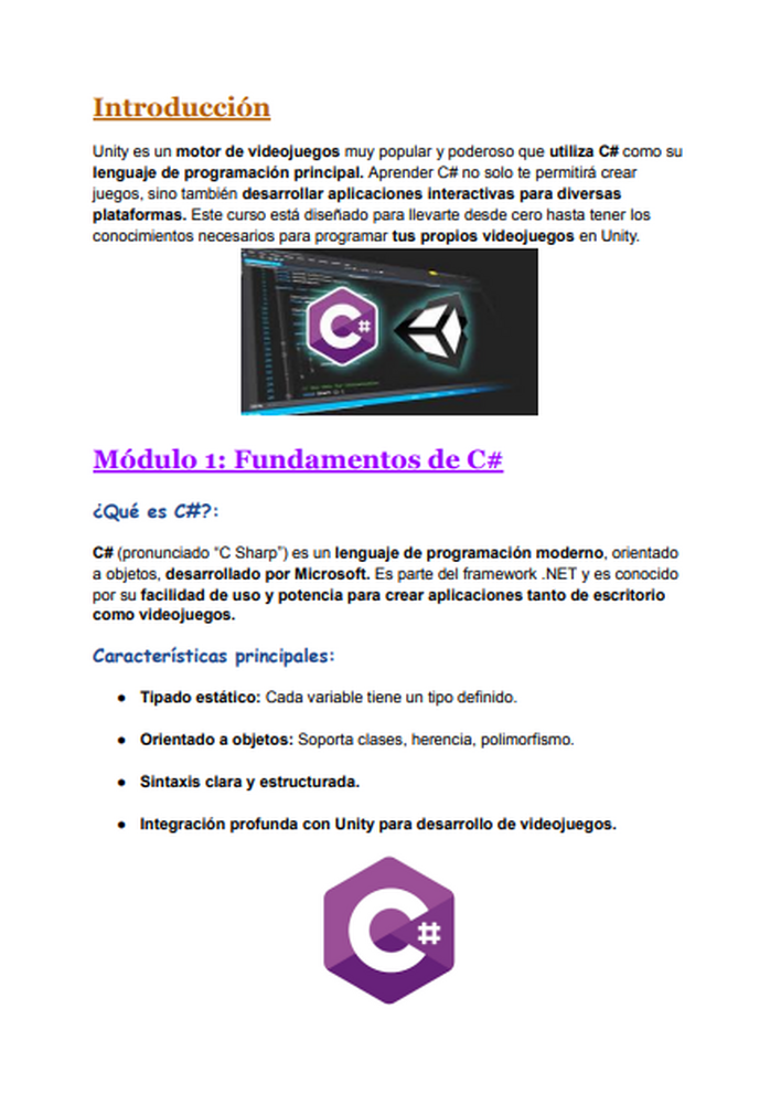 Curso Completo de C# para Unity. by StovaForge Academy