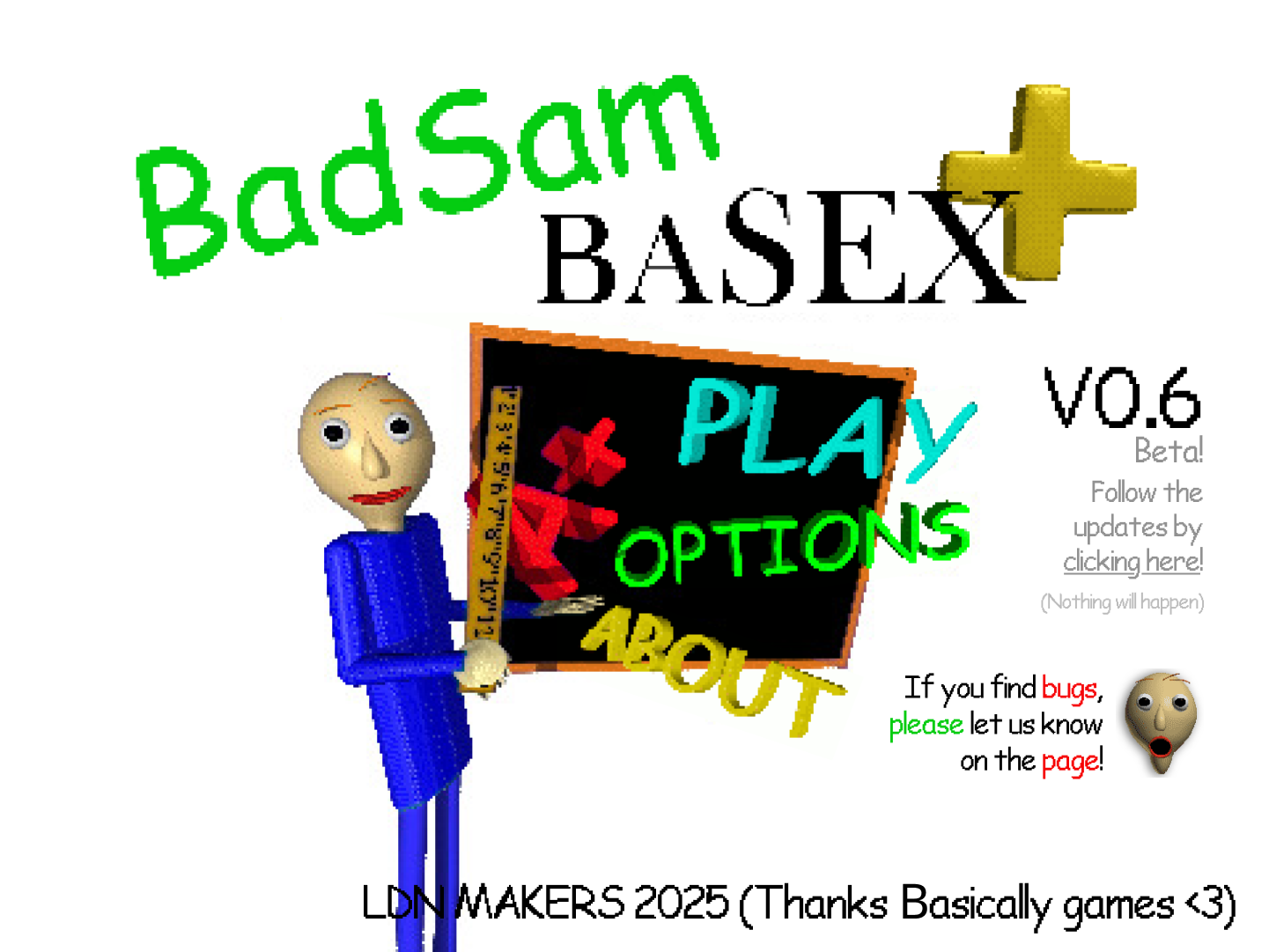 Screenshot 2 for Baldi's Basics Plus 2D: BadSam Basex