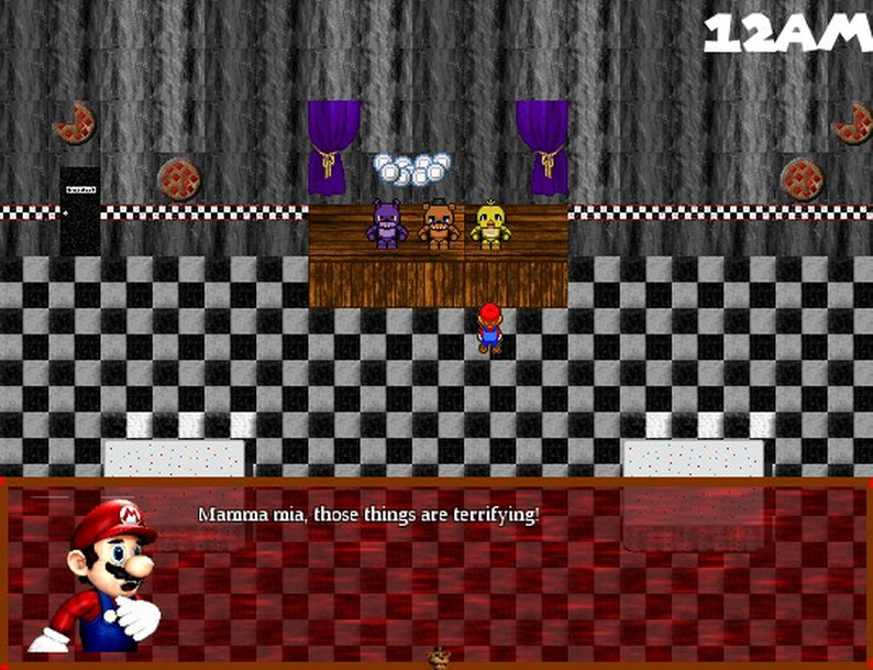 Mario In Animatronic Horror 2017 Classic by Galacticstar-studios