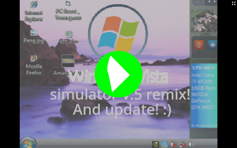 Windows vista simulator V.5 remix! And update! And play! by DIMA24536_2024