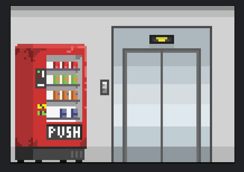 Pixel Art Vending Machines by greedy_toad