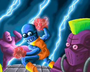 Cover image for Super Blue Fighter