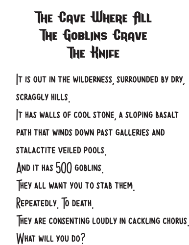 Screenshot 2 for The Cave Where All The Goblins Crave The Knife