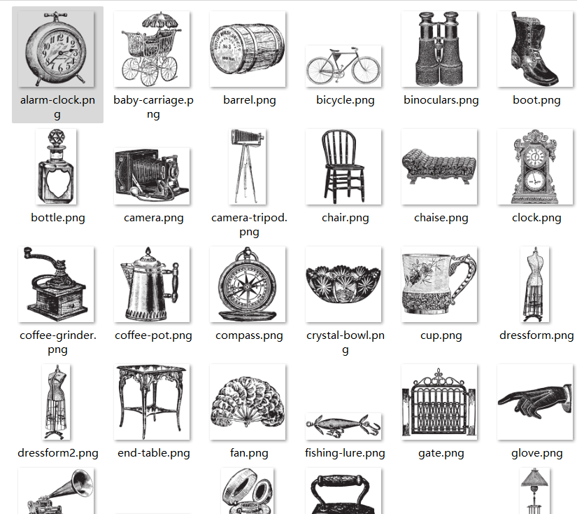 Vintage Line Art Pack（56 ) by ClaireArt