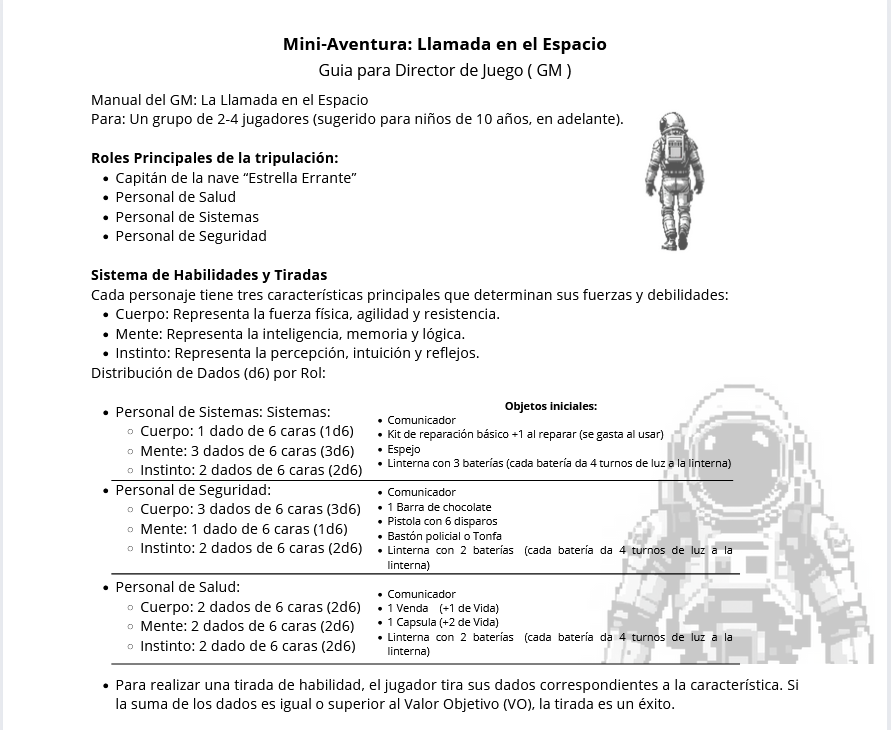 Screenshot 2 for LA LLAMADA EN EL ESPACIO (Para sistema Días de Aventura))