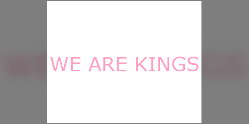 Cover image for WE ARE KINGS