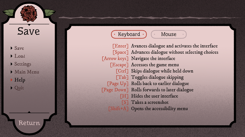 Visual Novel Gui Roses Antique Rose Ren'py GUI by Daniewise