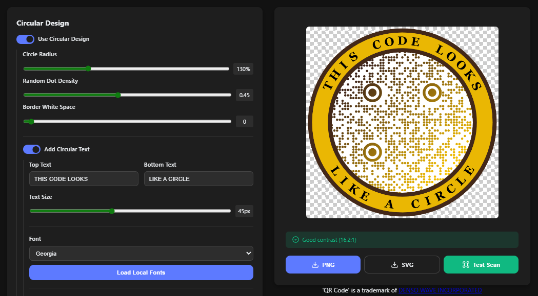 screenshot of circular design screenshot of circular design