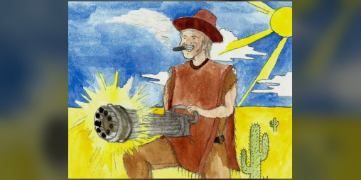 Cover image for Cowboy with a Gatling Gun