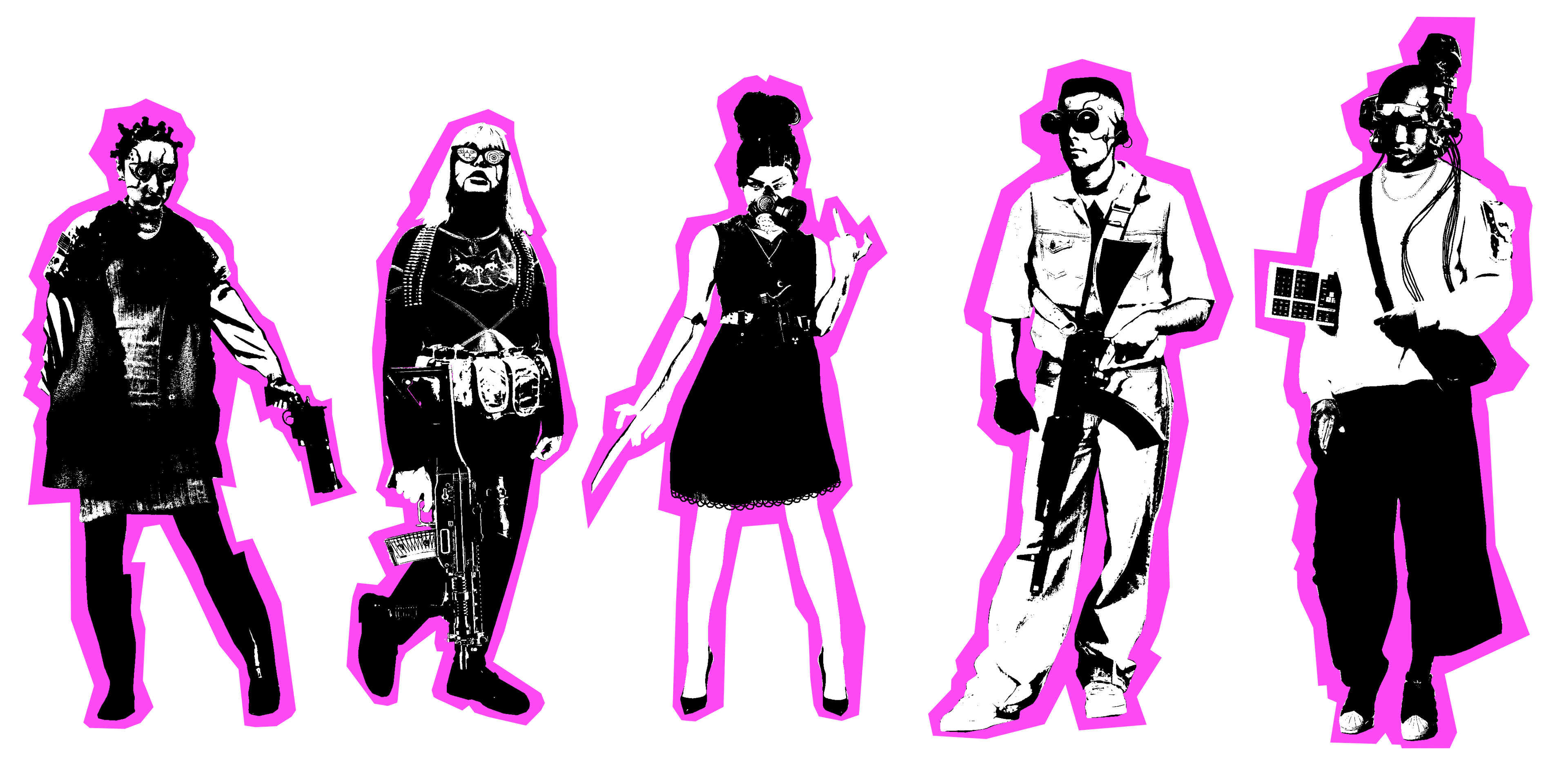 Screenshot 2 for 10 Paper mercenaries for dystopian futures
