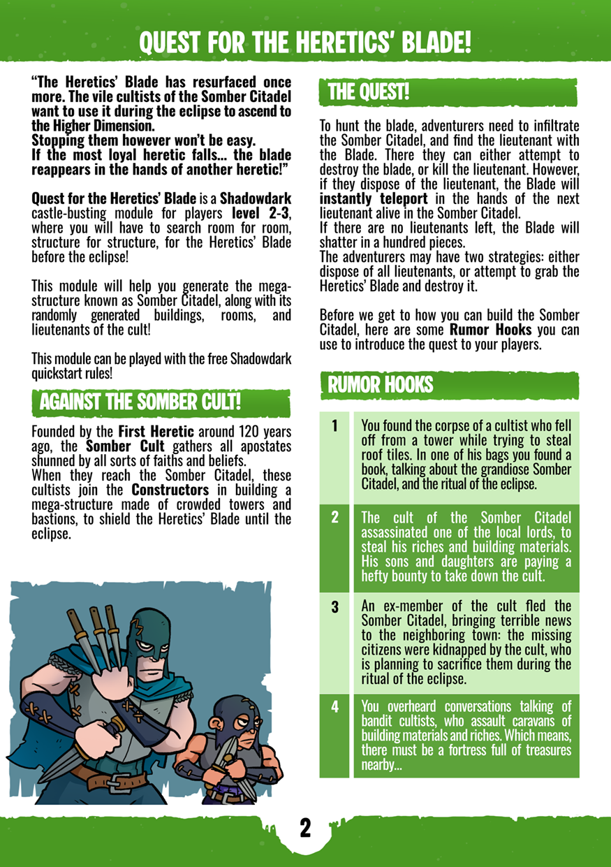 Screenshot 3 for Quest for the Heretics' Blade - A Shadowdark Module