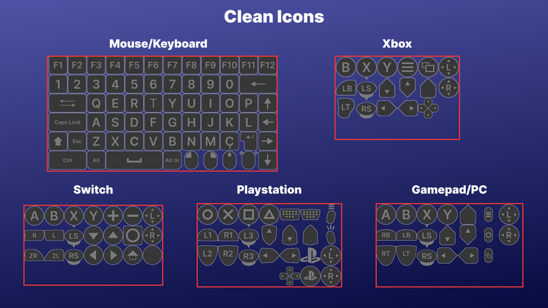 Ui Input Game Game Input Icons - Game UI Pack by Lucas Neves