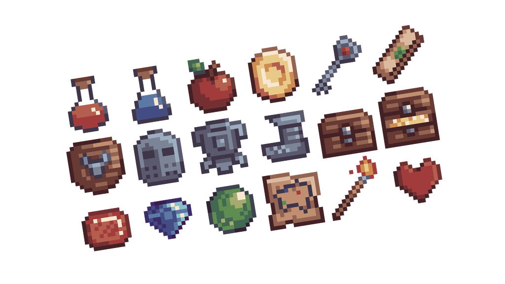 Pixel RPG Icon Pack by Potato
