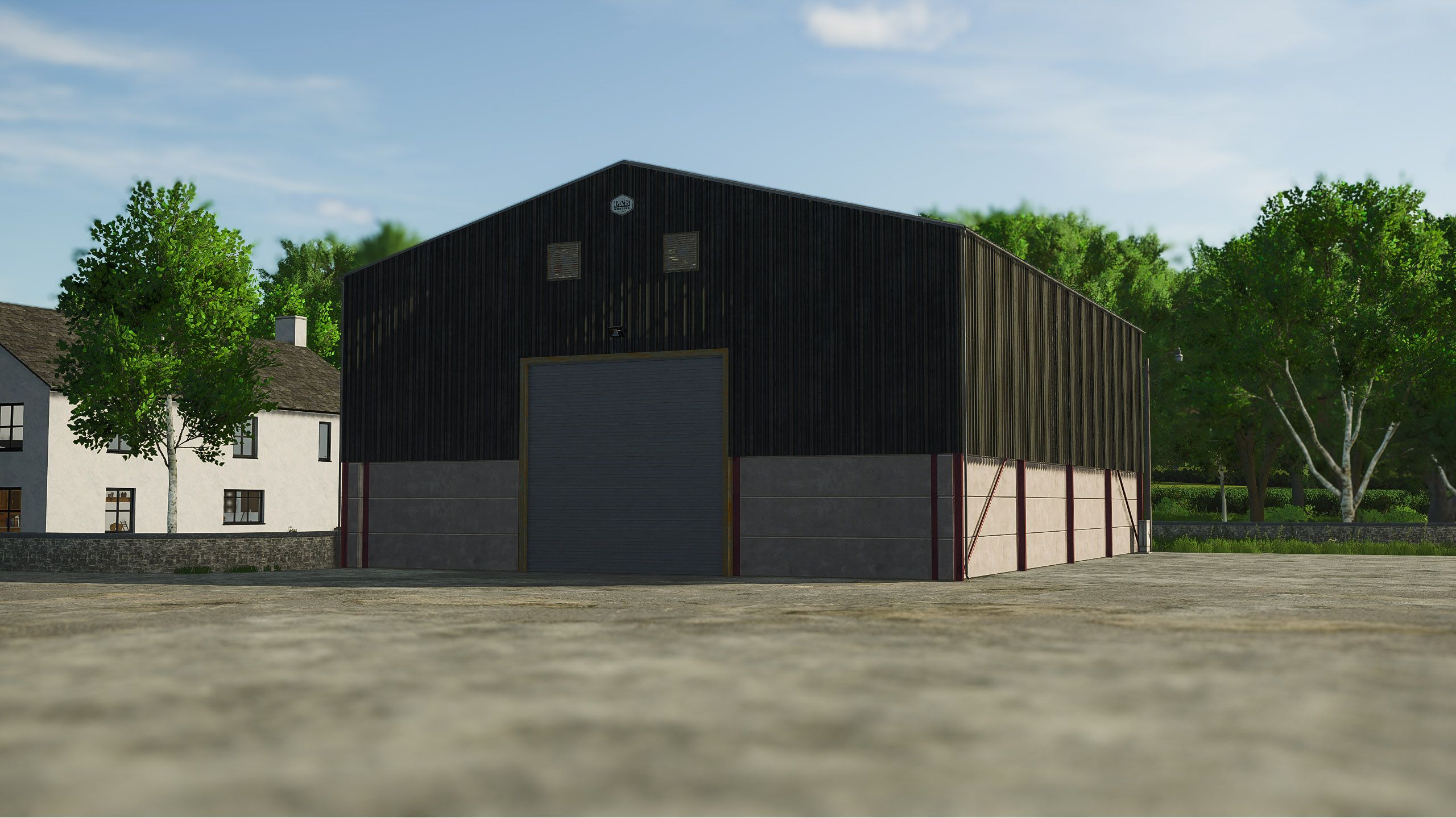 Screenshot 2 for FS25 UK Grain and Machinery Shed - V2
