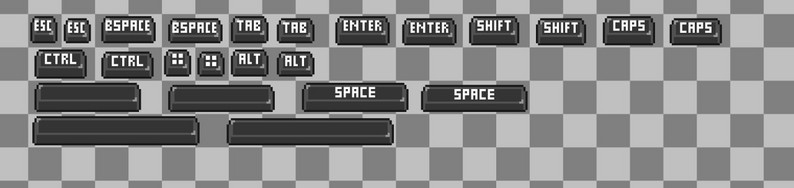 Keyboard Click Gui Pixel Keyboard UI Buttons by greedy_toad