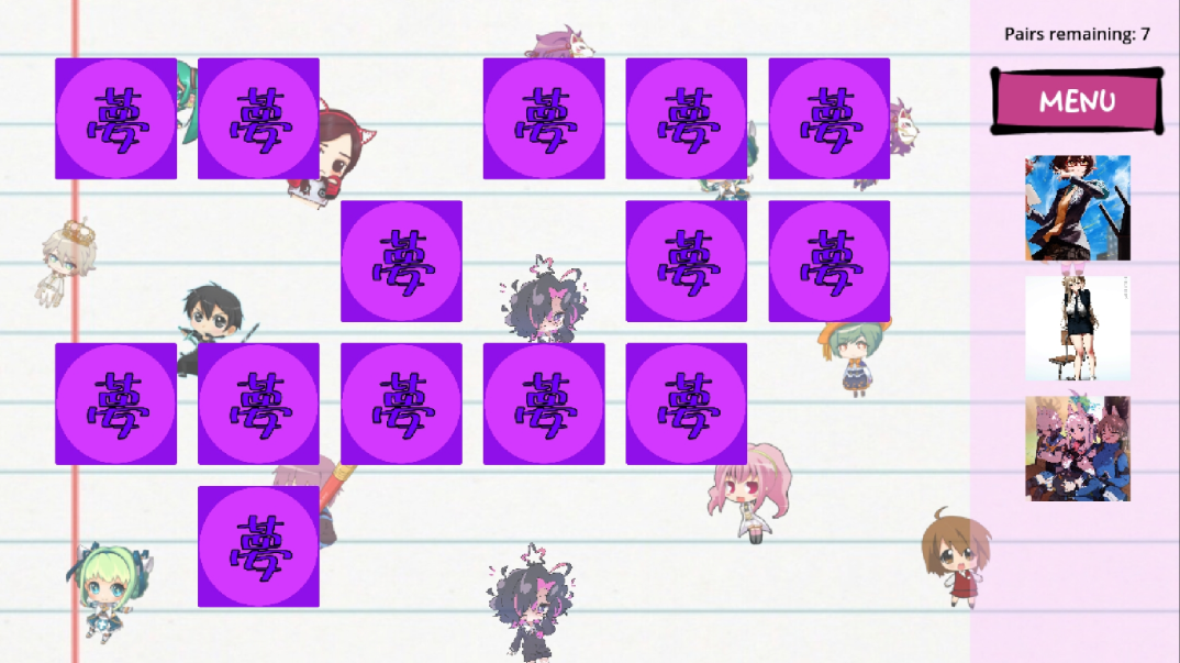 Screenshot 2 for AniPairsGame