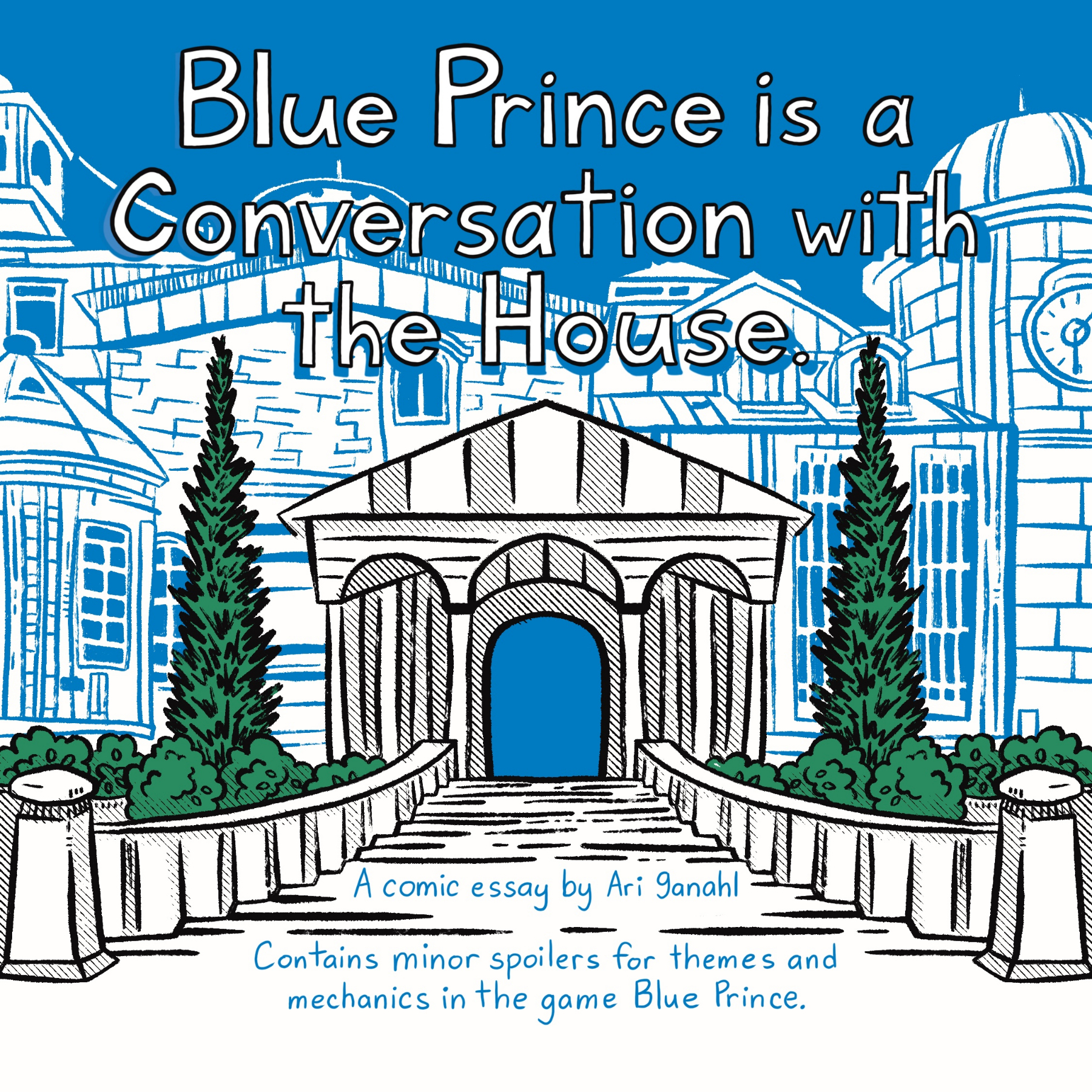 Screenshot 2 for Blue Prince is a Conversation with the House.