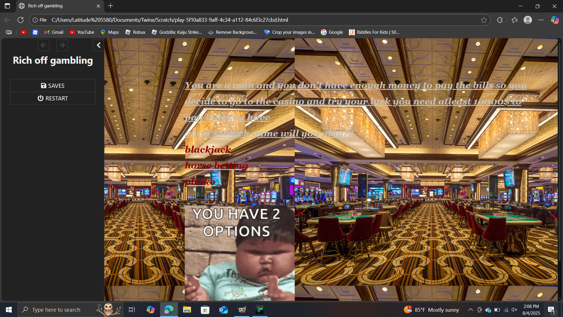 Cover image for Rich off gambling