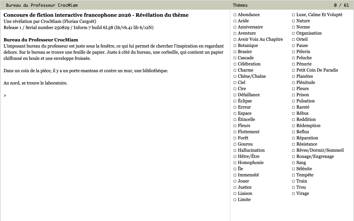 Screenshot 2 for fiction-interactive.fr - Révélation du thème ConFI2026