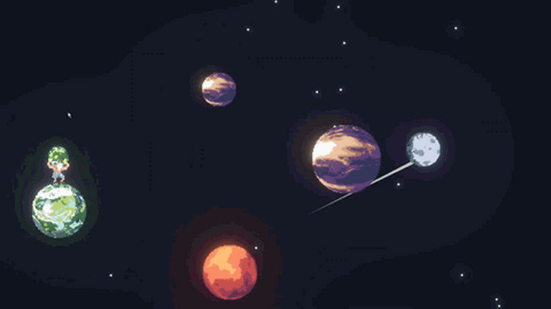 Bild från Atlas Wants A Break, Itch.io sida.