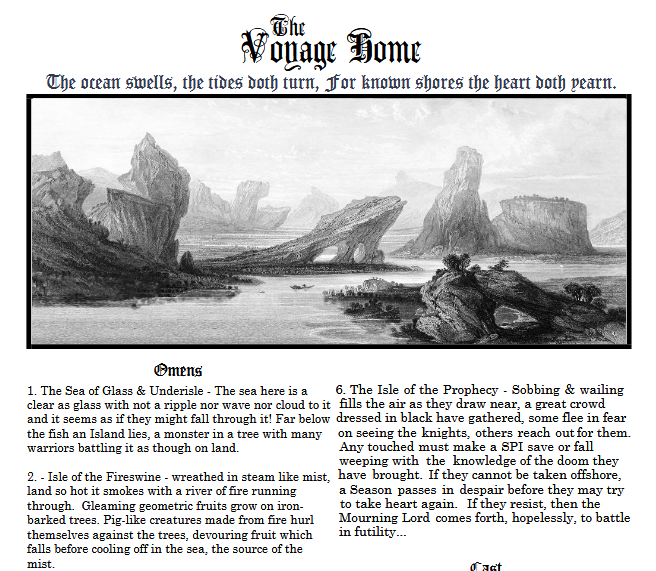 Screenshot 2 for The Voyage & The Voyage Home (Mythic Bastionland)