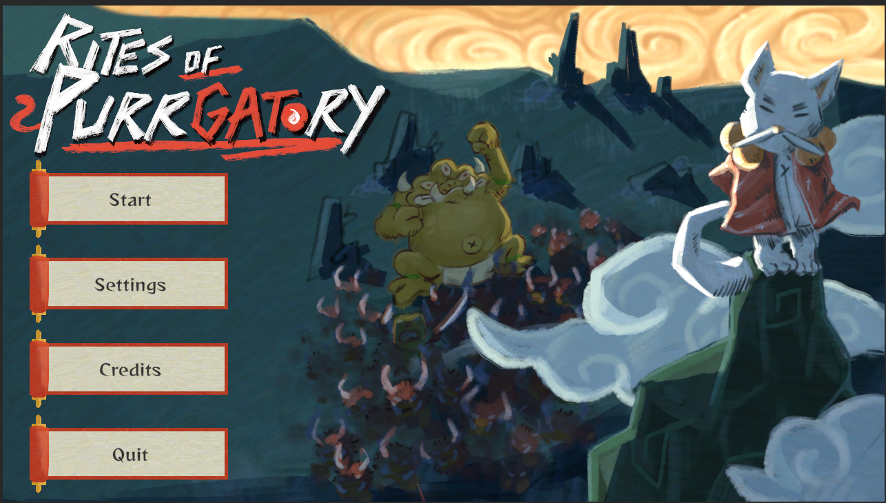 Rites of Purrgatory Title Screen