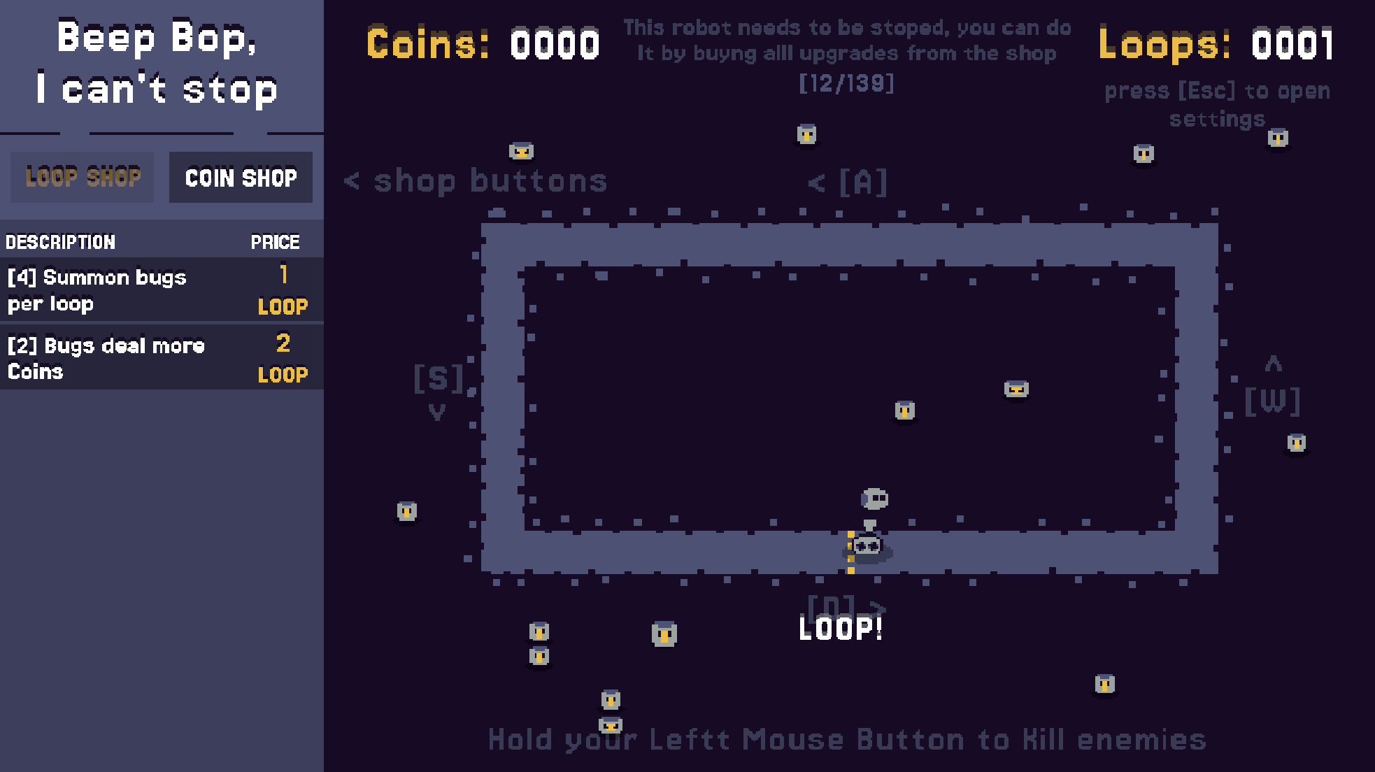 Screenshot 4 for Beep Bop I Can't Stop (GMTK 2025)