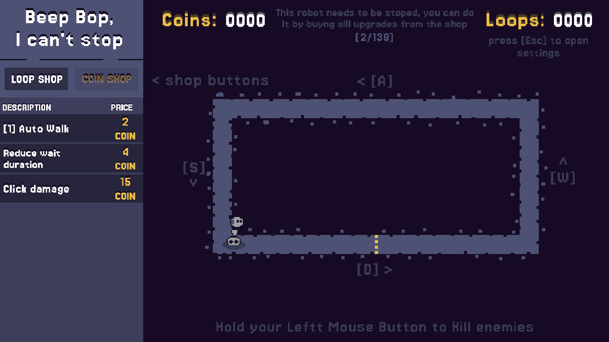 Screenshot 3 for Beep Bop I Can't Stop (GMTK 2025)