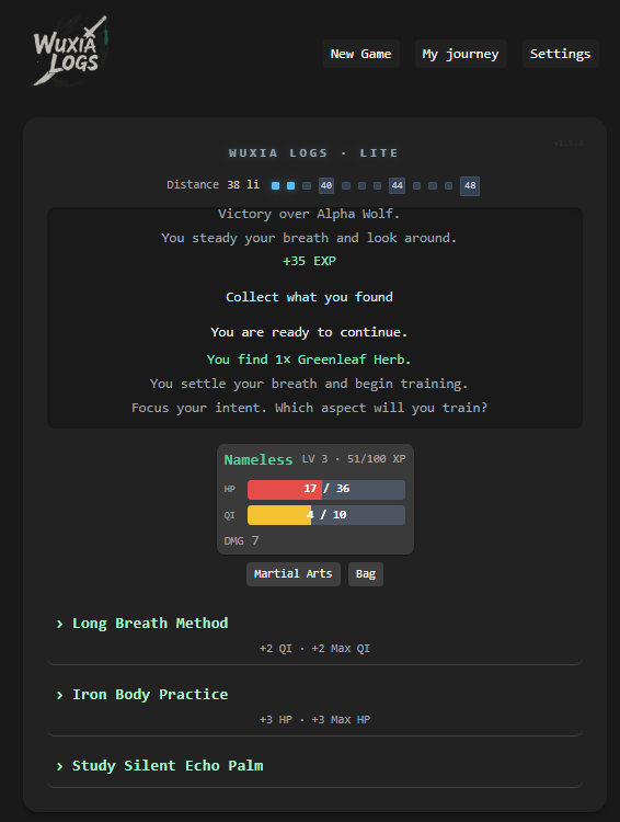 Screenshot 4 for Wuxia Lite