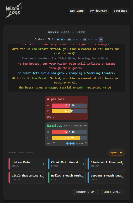 Screenshot 2 for Wuxia Lite