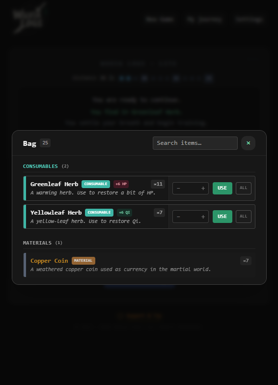 Screenshot 6 for Wuxia Lite