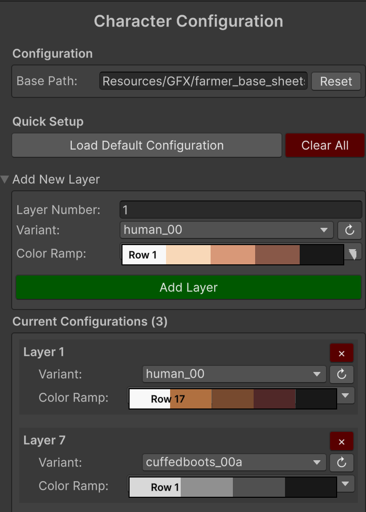 Screenshot 6 for Paper Doll System for Unity – Modular 2D Character Layering (One-Click Setup)